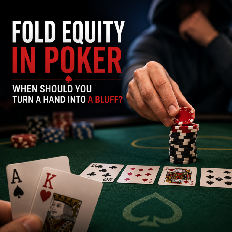 Fold Equity in Poker: When Should You Turn a Hand Into a Bluff?